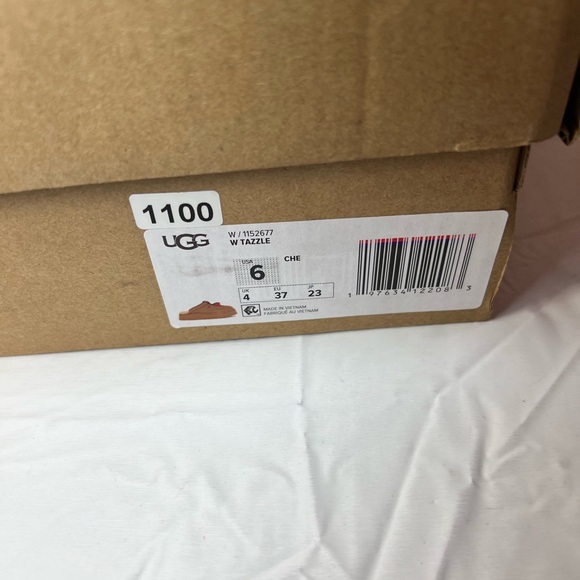 UGG Women's TAZZLE Slipper, Chestnut Size 6 - Picture 11 of 11